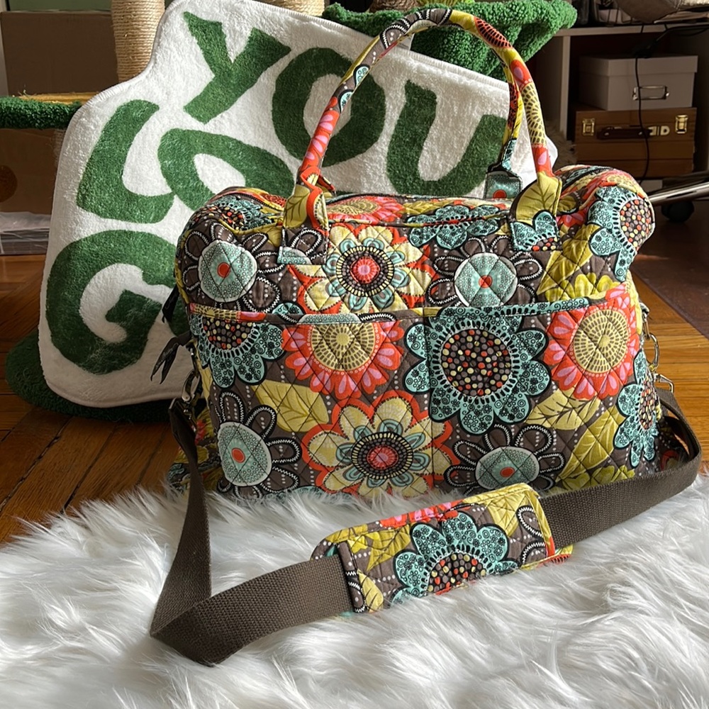 Vera Bradley Flower Power Weekender